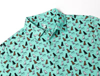 First In Show – Men’s Golf Polo with Labrador Retriever Print