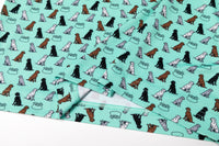 First In Show – Men’s Golf Polo with Labrador Retriever Print