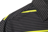 Don’t Do Average – Men’s Grey & Yellow Performance Golf Polo