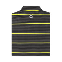 Don’t Do Average – Men’s Grey & Yellow Performance Golf Polo