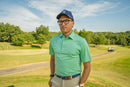 The Pin Seeker - Woven Golf Belt in Navy