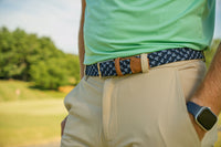 The Pin Seeker - Woven Golf Belt in Navy