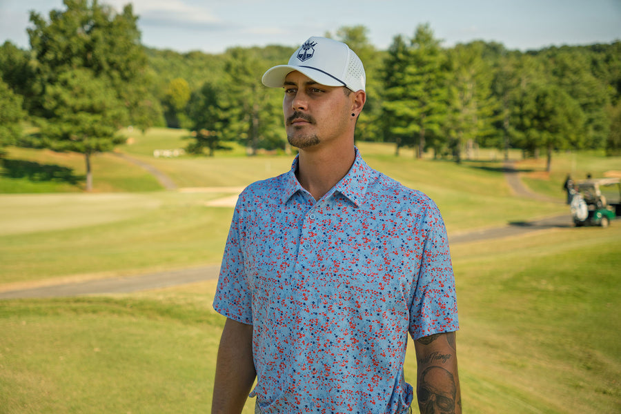 The Piedmont – Men’s Performance Print Golf Polo