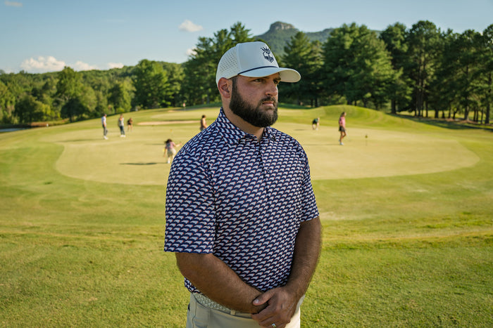 The NC Patriot – Men’s North Carolina State Pattern Golf Polo