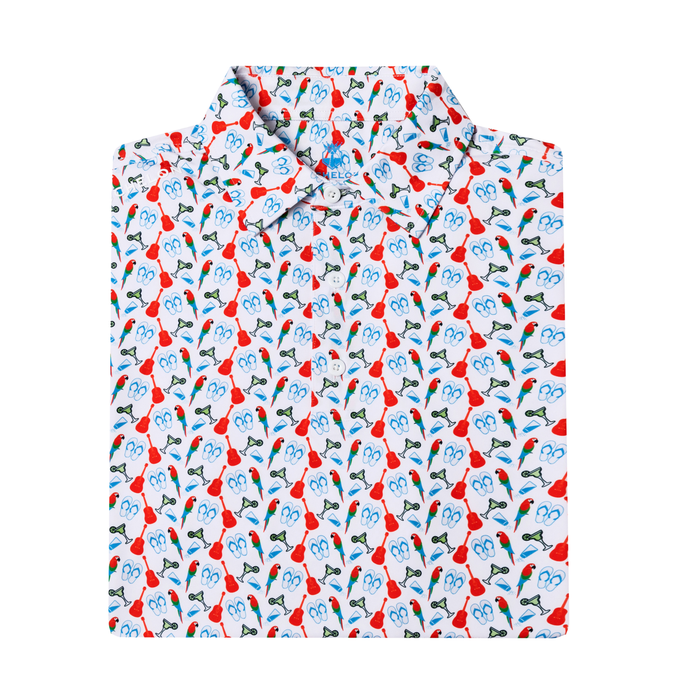 The Lost Shaker – Men’s Performance Print Golf Polo