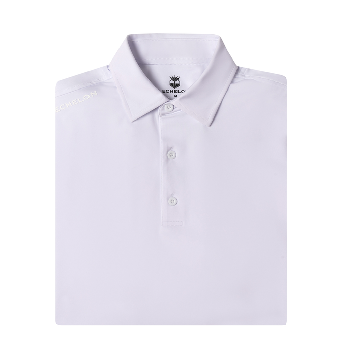 The Summit – Men’s White Performance Golf Polo