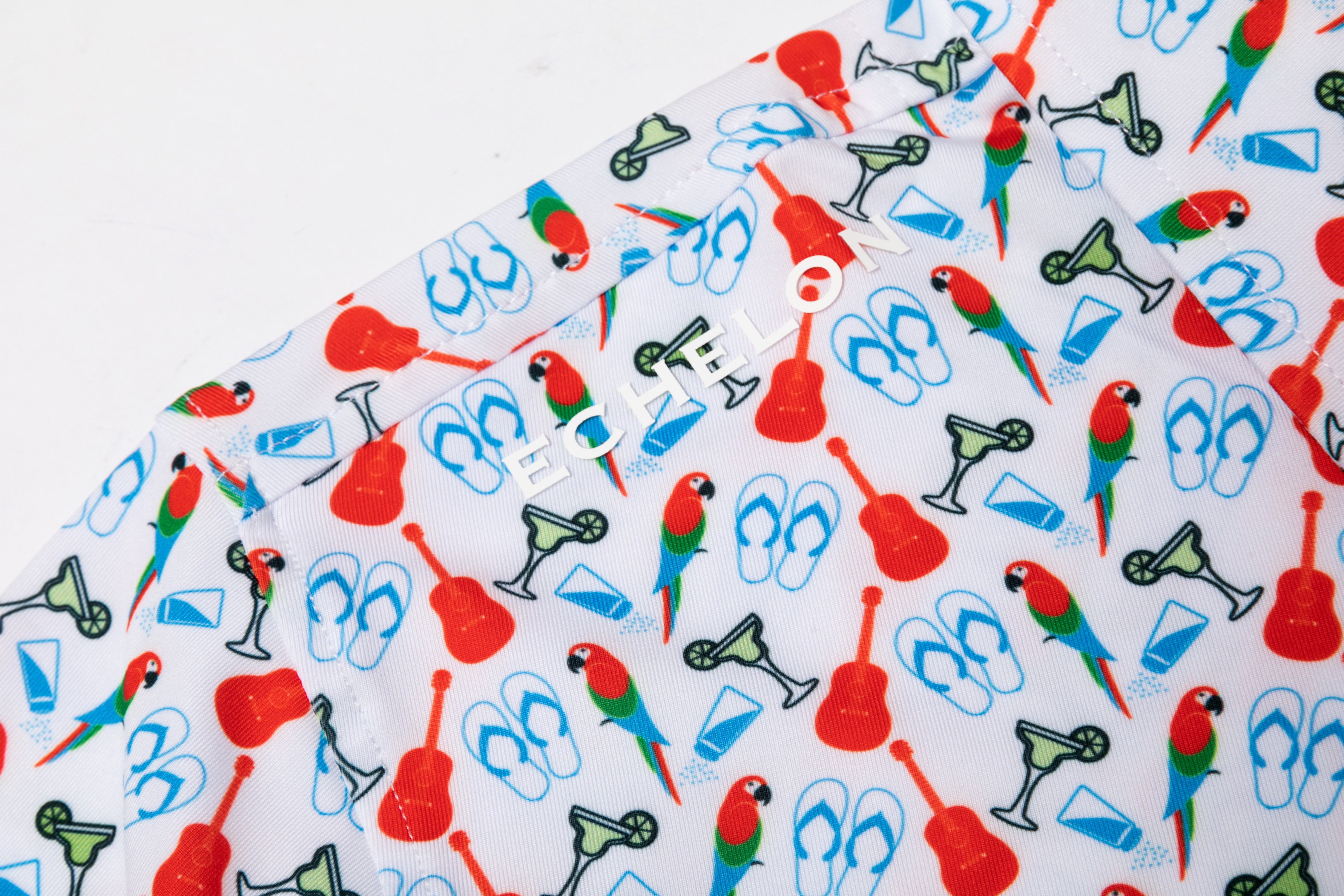 The Lost Shaker – Men’s Performance Print Golf Polo