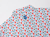 The Lost Shaker – Men’s Performance Print Golf Polo